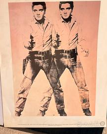 Poster vintage Andy Warhol “ Two Elvis”