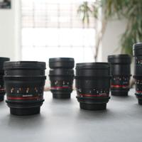 Kit 6 ottiche Samyang Cine VDSLR II EF