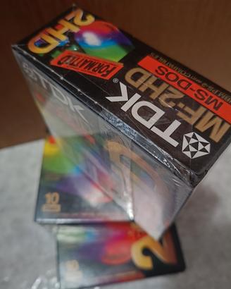 Floppy disks 3.5 TDK MF-2hd tre confezioni da 10