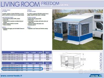 Veranda Conver 4mt large blu