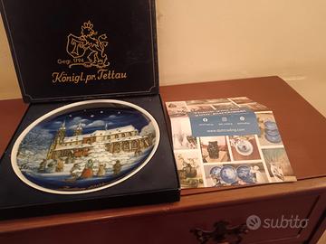 piatto natalizio da collezione