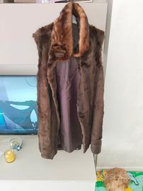  Gilet in vera pelliccia lapin e visone – taglia42