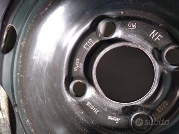 ruota auto scorta 165/65 R14 cerchio 14