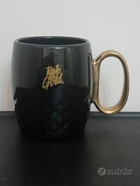 Tazza in Ceramica Smaltata x Tè/Caffè Nera Manico