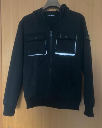 Felpa uomo taglia L sport chic con cappuccio