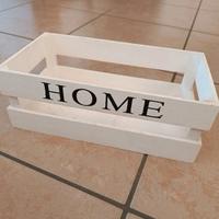 Cassetta in legno shabby chic 14x27x10cm