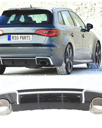 DIFFUSORE AUDI A3 8V 12-16 LOOK RS COLLETTORE DI S