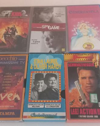 6 films vhs vario genere