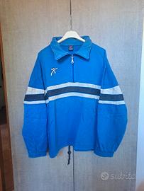 Felpa Vintage Galex Blu 1/4 Zip - Taglia M (42)