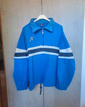 Felpa Vintage Galex Blu 1/4 Zip - Taglia M (42)