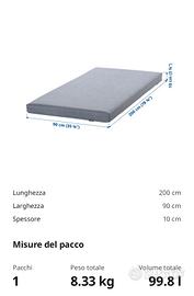 materasso singolo