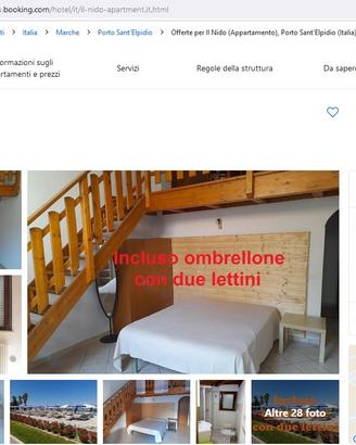 12-15 Agosto: per 2 con ombrellone lettini e bici