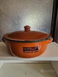 Casseruola terracotta con coperchio