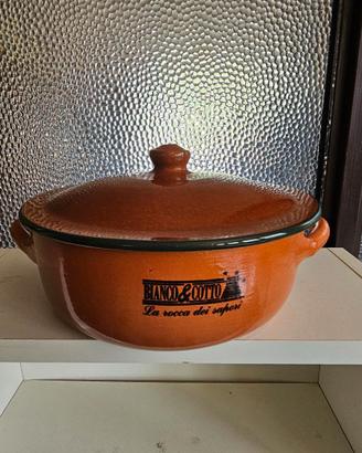 Casseruola terracotta con coperchio
