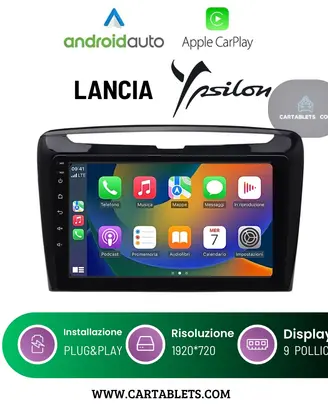 CTB-HV563T Lancia Y radio carplay android auto 9”
