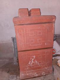Stufa terracotta del 1900