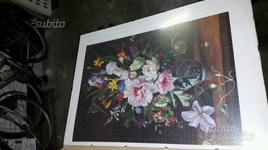 Puzzle raffigurante dei fiori 60x85 1500 pz, corni