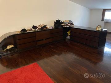 Mobile angolare vintage di design - Legno pregiato