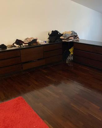 Mobile angolare vintage di design - Legno pregiato