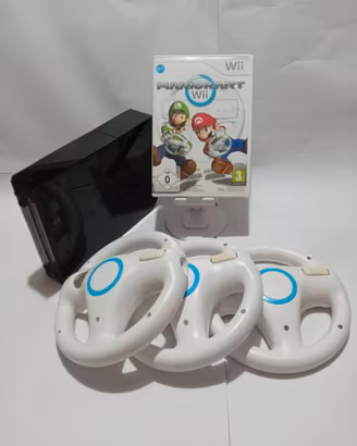 Console Nintendo Wii Nera RVL-001 + Mario Kart Wii