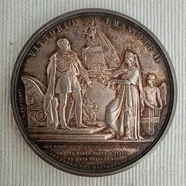Medaglia Apertura del Parlamento Italiano 1859