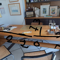 Scrivania di design legno massello