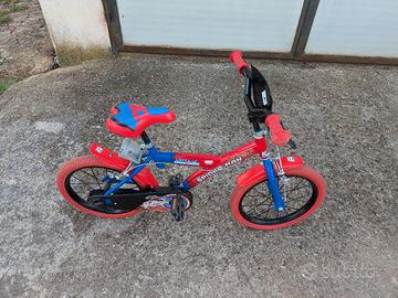 bici spiderman da 16