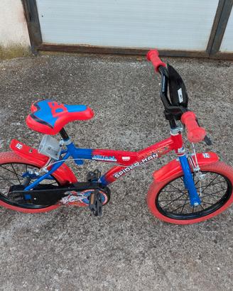 bici spiderman da 16