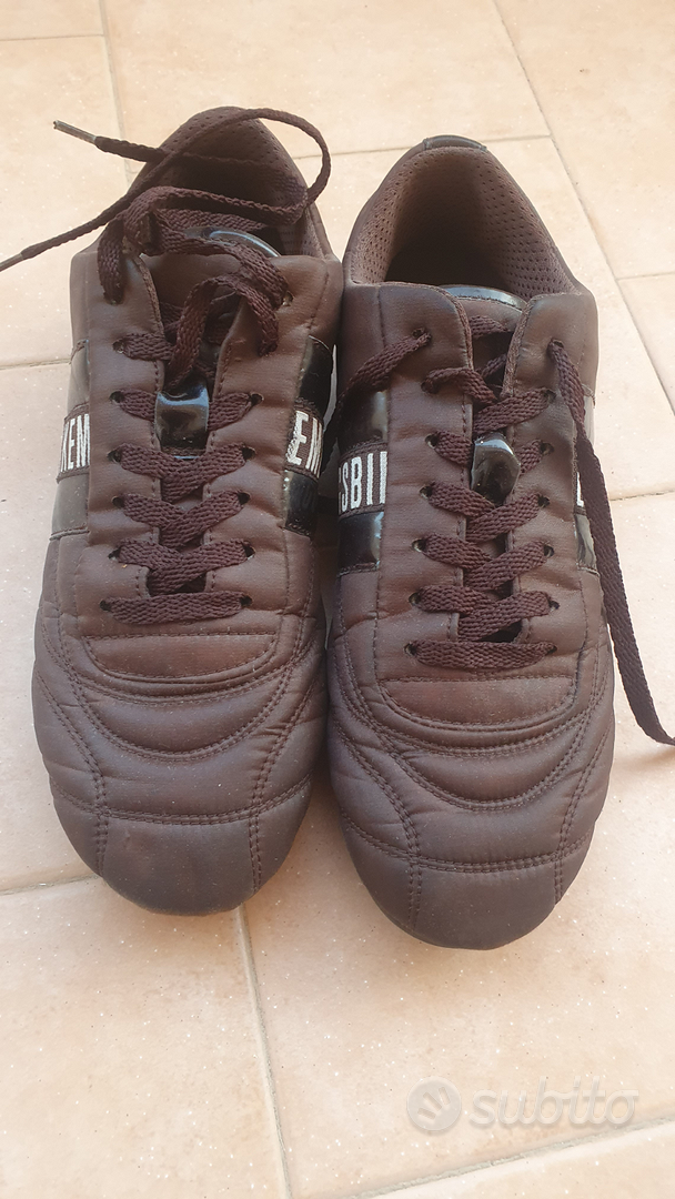 Scarpe testa di moro marrone bikkembergs Abbigliamento e