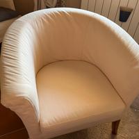 Poltrona in tessuto sfoderabile