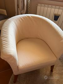 Poltrona in tessuto sfoderabile