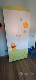 armadio con cassettiera winnie the pooh  doimo