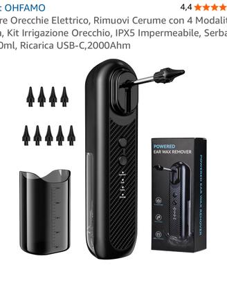 Pulitore Orecchie Elettrico Rimuovi Cerume