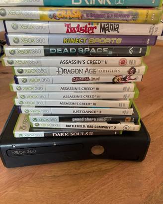 Xbox 360 + Kinect + cavi + giochi