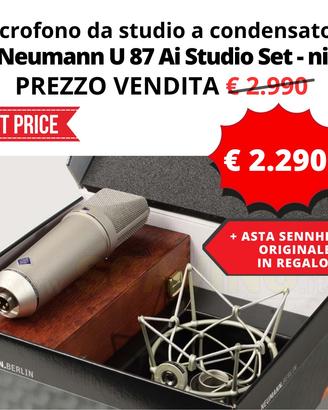Microfono Professionale Neumann U87Ai Studio Set