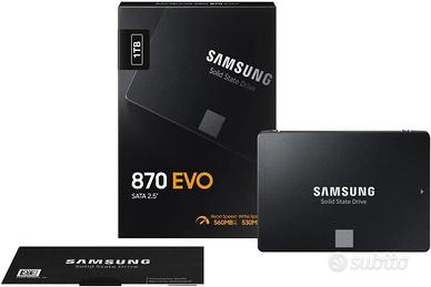 Samsung SSD 870 EVO, 1 TB, Form Factor 2.5", Intel