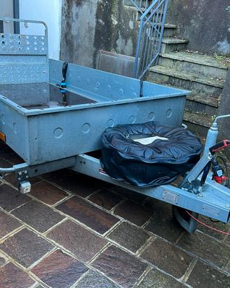 Carrello rimorchio trasporto cose, porta tutto