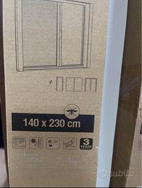 Zanzariere color bianco nuovo.