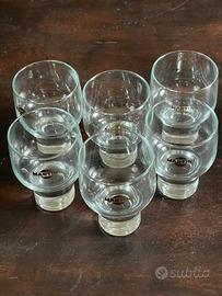 6 Coppette da cocktail / bicchieri MARTINI anni 70