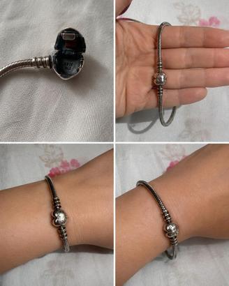 Bracciale Pandora “snake chain” con chiusura a cu