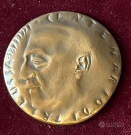 MEDAGLIA COMM.VA IN BRONZO CENT.IO DI TRILUSSA