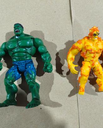 Hulk e Zzzax personaggi Marvel vintage 