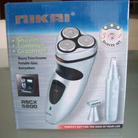 Set Rasoio Elettrico ricaricabile 3in1 e valigetta