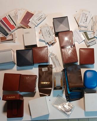 casio scatole, garanzie e varie 