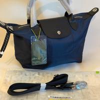 borsa con tracolla Longchamp bulldog e nera 