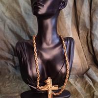 collana unisex  con crocifisso inossidabile