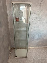 Vetrina espositiva in vetro bianca 160 x 55 cm