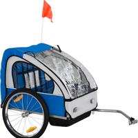 homcom Rimorchio Bici Bambini (2 posti)