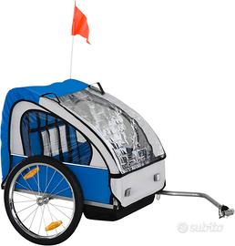 homcom Rimorchio Bici Bambini (2 posti)