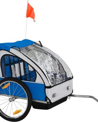 homcom Rimorchio Bici Bambini (2 posti)